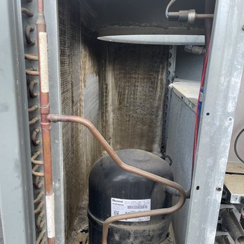 Cronus Service - Inside my unit after spraying it down with a cleaning chemical - Heating & Air Conditioning/HVAC Near Me - North Highlands, California