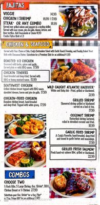 Menu photo 2 Cody's Original Roadhouse Port Charlotte, FL