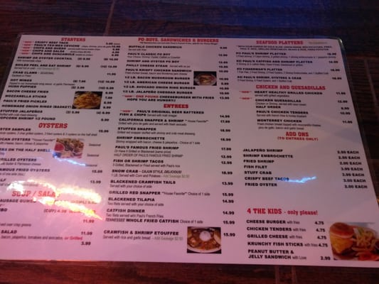 Menu photo 8 Paul's Restaurant & Bar Houston, TX Menu photo 8 Paul's Restaurant & Bar Houston, TX
