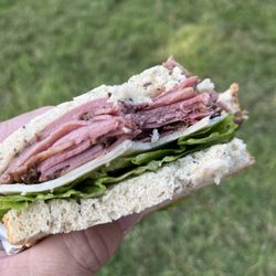 Barry's Espresso Bakery & Deli - Pastrami, Roast Beef on Swiss and Rye.