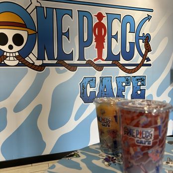 One Piece Cafe - Strawberry drink and Orange slush drink - Themed Cafes Near Me - Las Vegas, Nevada One Piece Cafe - Strawberry drink and Orange slush drink - Themed Cafes Near Me - Las Vegas, Nevada