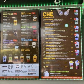BAMBU - Menu - Juice Bars & Smoothies Near Me - Elk Grove, California