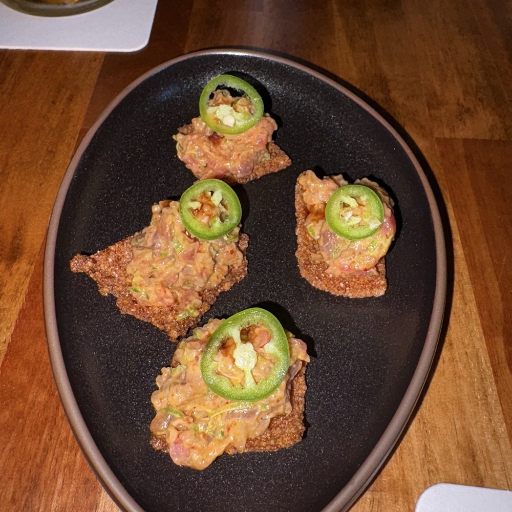 Omakase Box - Spicy tuna crisps - Sushi Bars Near Me - Chicago, Illinois Omakase Box - Spicy tuna crisps - Sushi Bars Near Me - Chicago, Illinois