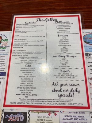 Menu photo 3 The Galley Deltaville, VA