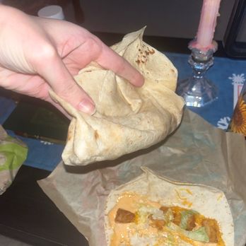 Taco Bell - the "Cheesy Bean and Rice Burrito" . got TWO of these that are not even 25% filled. - Fast Food Near Me - North Smithfield, Rhode Island