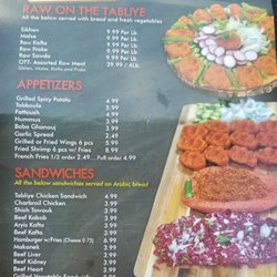 Tabliye - TABLIYE Menu