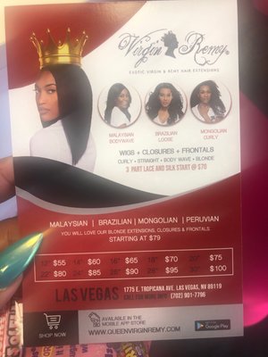 Queen virgin remy las vegas Clearance