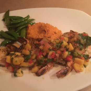 Bonefish Grill - Sea Dcallops and Shrimp in a Mango salsa - Seafood Near Me - Schaumburg, Illinois