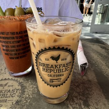 Breakfast Republic - Salted caramel latte (oat milk) - Breakfast & Brunch Near Me - Culver City, California