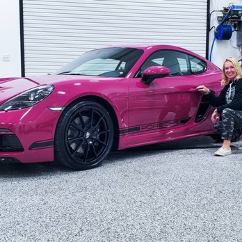 Distinctive Detailing - Picking up my Porsche 718 Ruby Star Cayman GTS 4.0, paint protection by Distinctive Detailing LLC in Raleigh NC - Auto Detailing Near Me - Raleigh, North Carolina