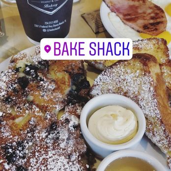 Bake Shack - Getting creative with an order of french toast and pancake breakfast slam! Sharing is caring! - Breakfast & Brunch Near Me - Dania Beach, Florida Bake Shack - Getting creative with an order of french toast and pancake breakfast slam! Sharing is caring! - Breakfast & Brunch Near Me - Dania Beach, Florida