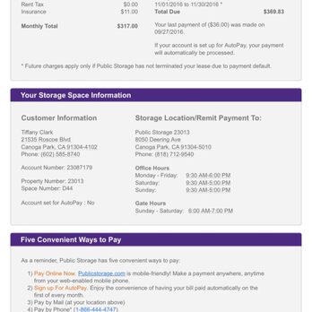 Public Storage - Fraudulent Billing Practices. - Self Storage Near Me - Canoga Park, California Public Storage - Fraudulent Billing Practices. - Self Storage Near Me - Canoga Park, California
