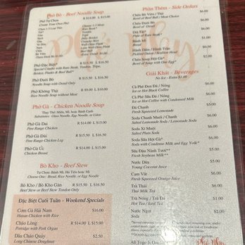 Pho Nhy - Menu - Vietnamese Near Me - San Jose, California Pho Nhy - Menu - Vietnamese Near Me - San Jose, California