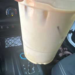 Ask for extra shot.  This is pretty milky for me.   Not much coffee flavor.