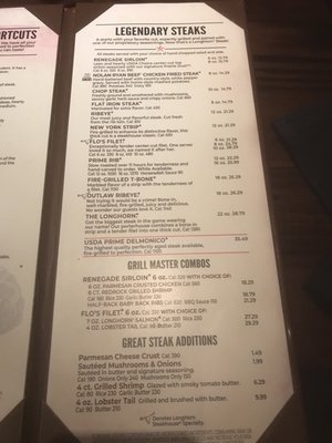 Menu photo 4 LongHorn Steakhouse Midland, TX