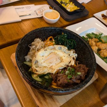Ajumma Korean - Dolsot Bibimbap with beef bulgogi - Korean Near Me - Cary, North Carolina