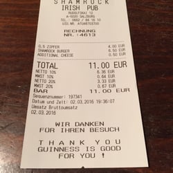 Shamrock Irish Pub Ranzenberger - Bier und Burger - what else? :)