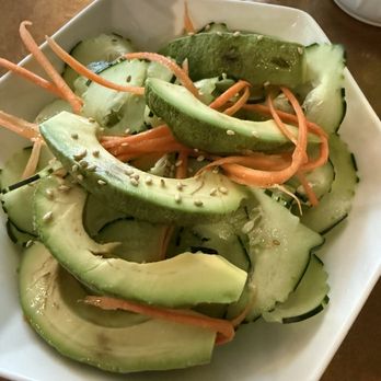 Thai Cuisine - Avocado and cucumber salad - Thai Near Me - Newport, Rhode Island Thai Cuisine - Avocado and cucumber salad - Thai Near Me - Newport, Rhode Island