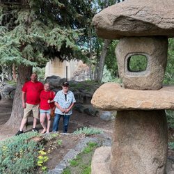 Japanese Friendship Garden - One of the statues and photo ops at the garden