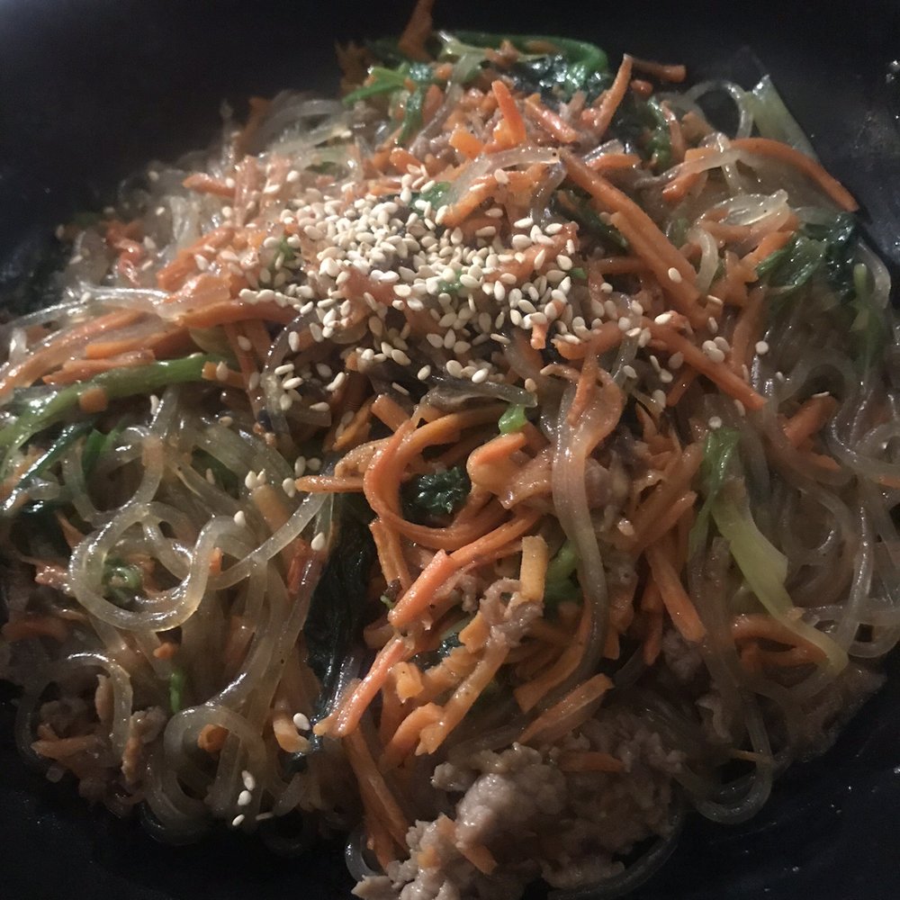 Bonchon Flushing Northern - Japchae without the Onions and red pepper - Korean Near Me - Flushing, New York