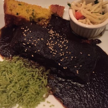 Cafe Pasqual's - Mole enchilada - Vegetarian Near Me - Santa Fe, New Mexico