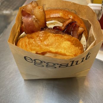 Eggslut - B Bacon, Egg & Cheese - Breakfast & Brunch Near Me - Los Angeles, California Eggslut - B Bacon, Egg & Cheese - Breakfast & Brunch Near Me - Los Angeles, California