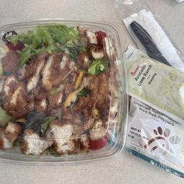 Cobb Salad with dressing and peppers