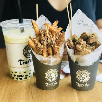 Teas'n You - Chicken Nuggets and Garlic Truffle Fries - Bubble Tea Near Me - Vienna, Virginia Teas'n You - Chicken Nuggets and Garlic Truffle Fries - Bubble Tea Near Me - Vienna, Virginia