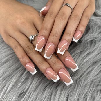 Holly’s Nails - French tip acrylics! - Nail Salons Near Me - Cypress, California