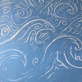 Yonkers Cafe - Waves carved into cafe walls. - Coffee & Tea Near Me - San Francisco, California Yonkers Cafe - Waves carved into cafe walls. - Coffee & Tea Near Me - San Francisco, California