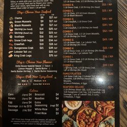 Unity Seafood - Menu