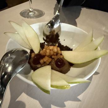 Solstice - Pear dessert - New American Near Me - Irvine, California Solstice - Pear dessert - New American Near Me - Irvine, California