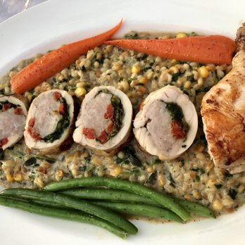 Blu - Chicken beautifully plated and wonderfully prepared! - French Near Me - Glen Arbor, Michigan