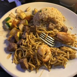 Osaka Sushi & Hibachi - Steak and shrimp hibachi combo