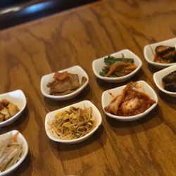Asiana Korean Restaurant - Lots o ban chan, all very flavorful.