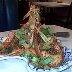 Blue Elephant Thai Cuisine - Garlic King Prawns - a special one night