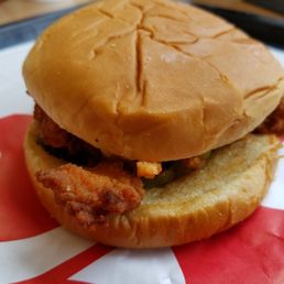 Spicy chicken sandwich and YES its spicy hot!