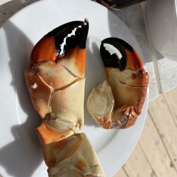 Casamar Seafood Market - 2 lb of large stone crab claws ($28.95/lb, got 9 claws for 2.04 lb). - Seafood Markets Near Me - Tavernier, Florida Casamar Seafood Market - 2 lb of large stone crab claws ($28.95/lb, got 9 claws for 2.04 lb). - Seafood Markets Near Me - Tavernier, Florida
