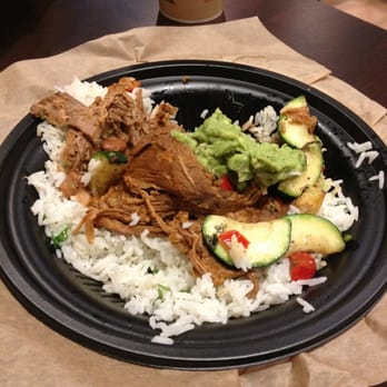 QDOBA Mexican Eats - Naked shredded beef burrito with guacamole - Mexican Near Me - Braintree, Massachusetts