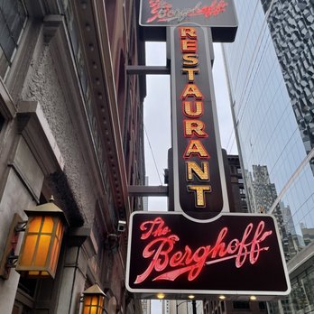 The Berghoff Restaurant - Iconic outdoor signage. - Bars Near Me - Chicago, Illinois