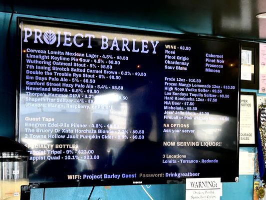 Project Barley Taps and Grill by null