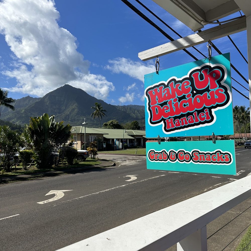 Wake Up Coffee Bar - View from the front balcony - Coffee & Tea Near Me - Hanalei, Hawaii Wake Up Coffee Bar - View from the front balcony - Coffee & Tea Near Me - Hanalei, Hawaii