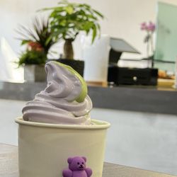 Lạc Coffee - Ube coconut and jasmine matcha swirl