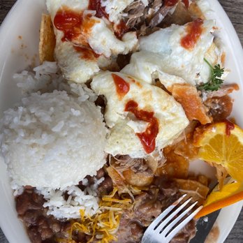 Aloha Stacks - Island Chilaquiles with egg whites - Pancakes Near Me - Cerritos, California Aloha Stacks - Island Chilaquiles with egg whites - Pancakes Near Me - Cerritos, California