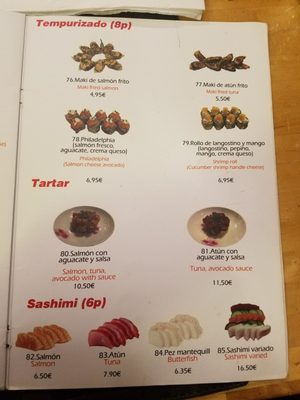Menu photo 4 Bella Sushi Barcelona, B