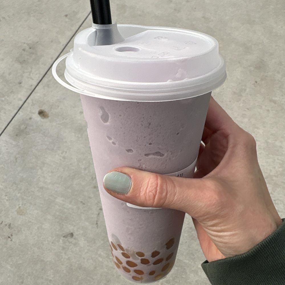 Teatopia - Taro Blended with boba - Bubble Tea Near Me - Long Beach, California Teatopia - Taro Blended with boba - Bubble Tea Near Me - Long Beach, California