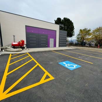Okanagan Line Painting - New Asphalt Parking Lot Painting; We Serve The BC Interior, Kamloops, Kelowna, Salmon Arm, Vernon, Penticton and Merrit - Painters Near Me - Vernon, British Columbia Okanagan Line Painting - New Asphalt Parking Lot Painting; We Serve The BC Interior, Kamloops, Kelowna, Salmon Arm, Vernon, Penticton and Merrit - Painters Near Me - Vernon, British Columbia