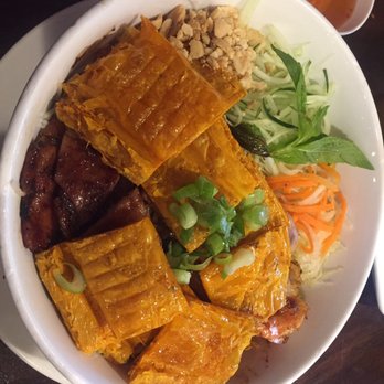 Pho Minh - #61 vermicelli with pork, shrimp, egg rolls and fried tofu. - Vietnamese Near Me - Randolph, Massachusetts Pho Minh - #61 vermicelli with pork, shrimp, egg rolls and fried tofu. - Vietnamese Near Me - Randolph, Massachusetts