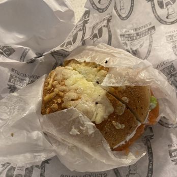 Utopia Bagels - Worth It Bagel on Asiago (Lox, CC, Tomato, Red Onion, Capers) - Bagels Near Me - New York, New York Utopia Bagels - Worth It Bagel on Asiago (Lox, CC, Tomato, Red Onion, Capers) - Bagels Near Me - New York, New York