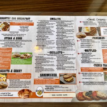 Egg Haven Cafe - The menu. - Diners Near Me - St. Petersburg, Florida Egg Haven Cafe - The menu. - Diners Near Me - St. Petersburg, Florida